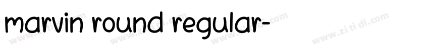 marvin round regular字体转换